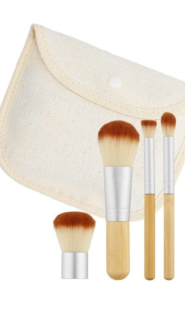 Mimo Makeup Brush Bamboo 4Pcs Set