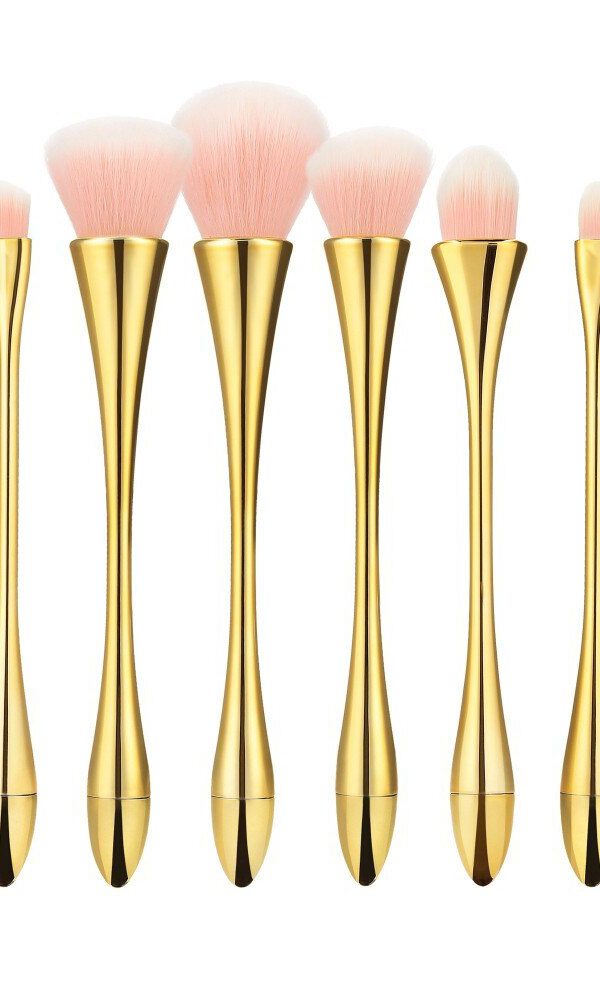 Mimo Makeup Brush Golden 8Pcs Set