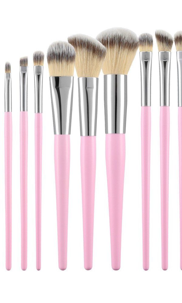 Mimo Makeup Brush Pink 10Pcs Set