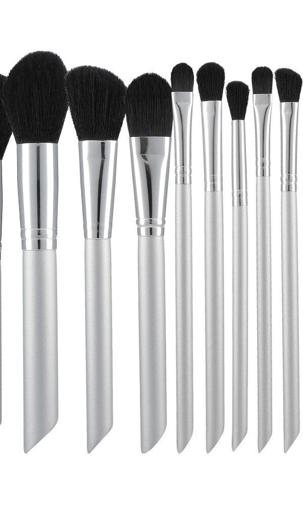 Mimo Makeup Brush Grey 12Pcs Set
