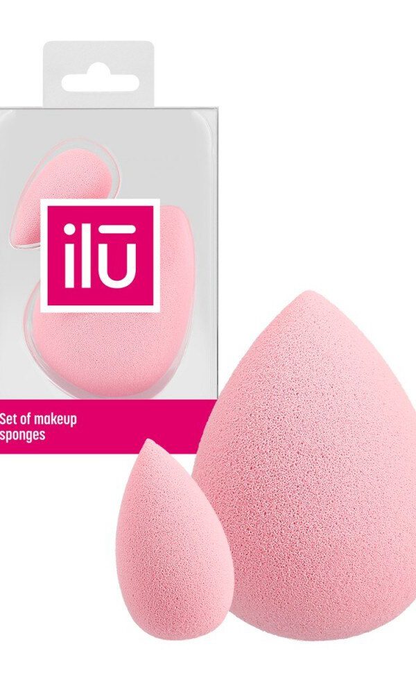 Ilu Mu Sponges Mini And Large 2Pcs
