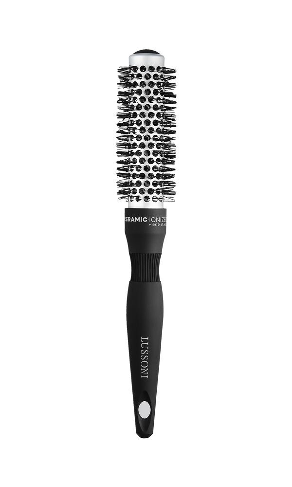 Lussoni Hr Brush C&S Round Silver Styling 25Mm
