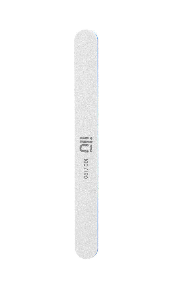 Ilu Ns Nail File White Straight Grid 100/180