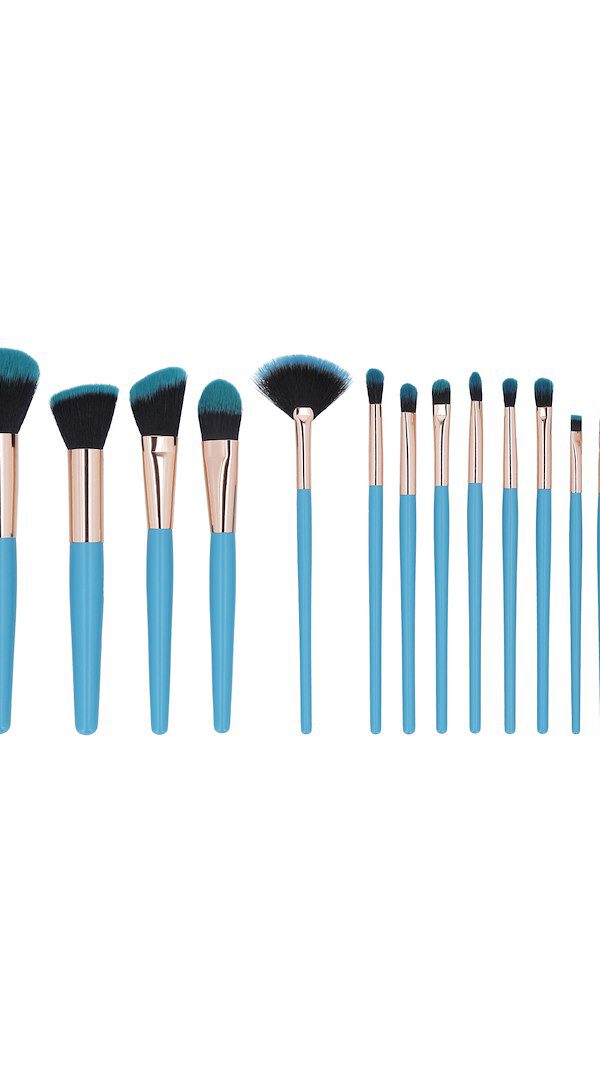 Mimo Makeup Brush Blue 18 Pcs Set