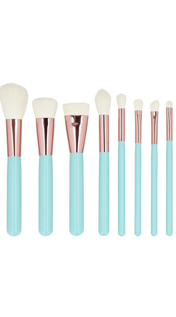 Mimo Makeup Brush Turquoise 12 Pcs Set