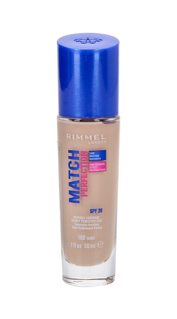 Rimmel Match Perfection Spf20 100 Ivory 30Ml