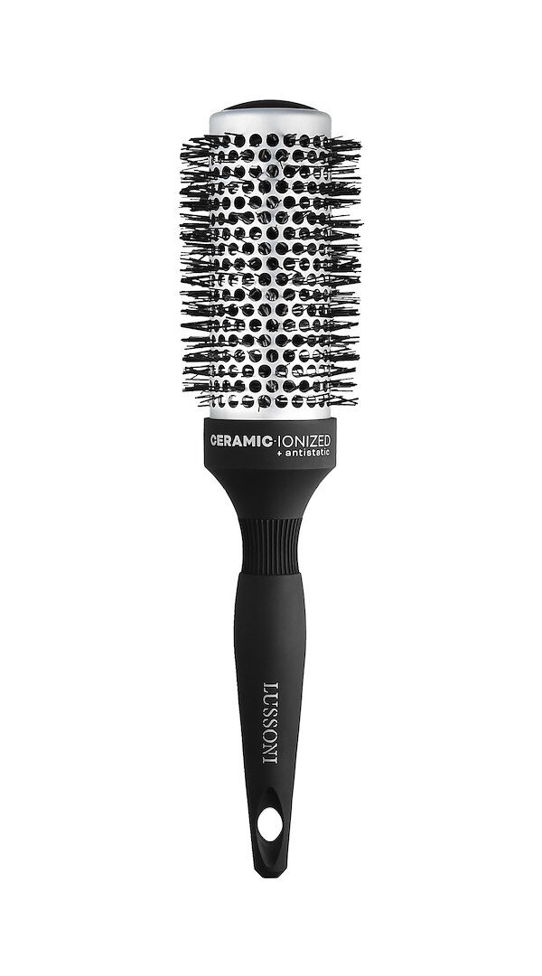 Lussoni Hr Brush C&S Round Silver Styling 43Mm Pet