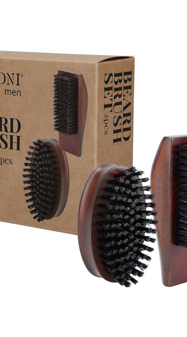Lussoni Br Beard Brush 2Pcs Set