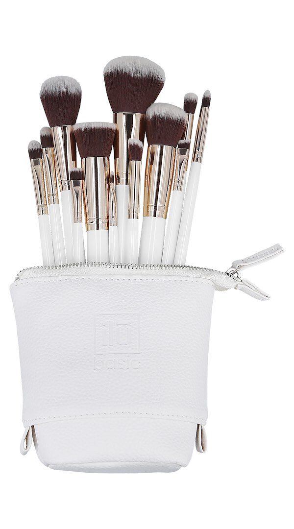Ilu Basic Mu White Makeup Brush 12Pcs Set