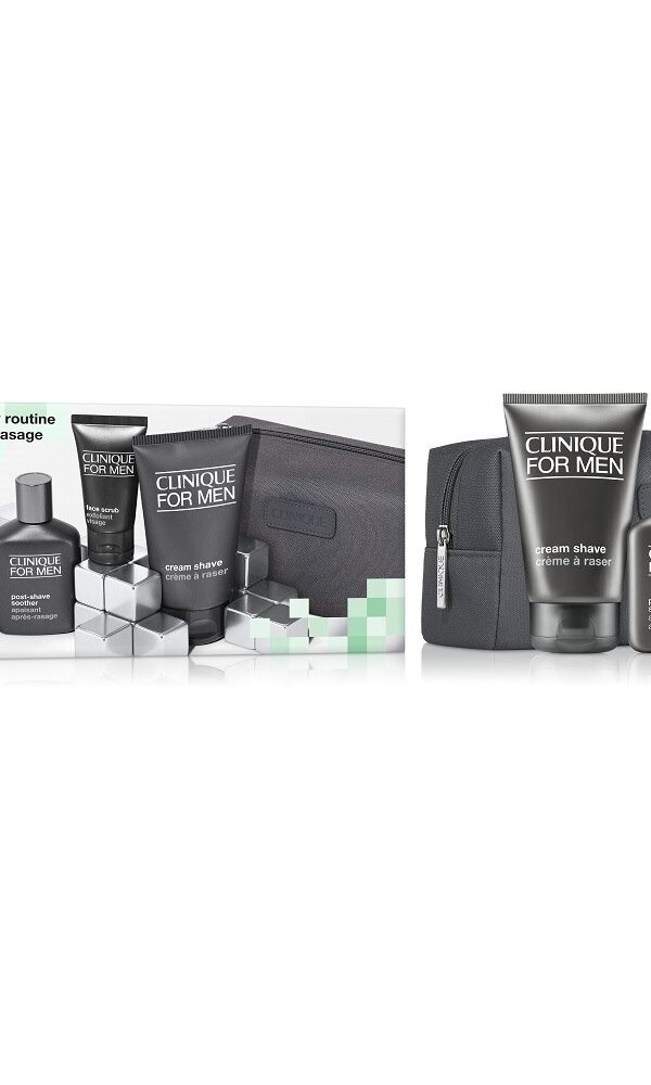 Clinique Set Razor Shav+Balm+Scrub 125Ml+75Ml+30Ml
