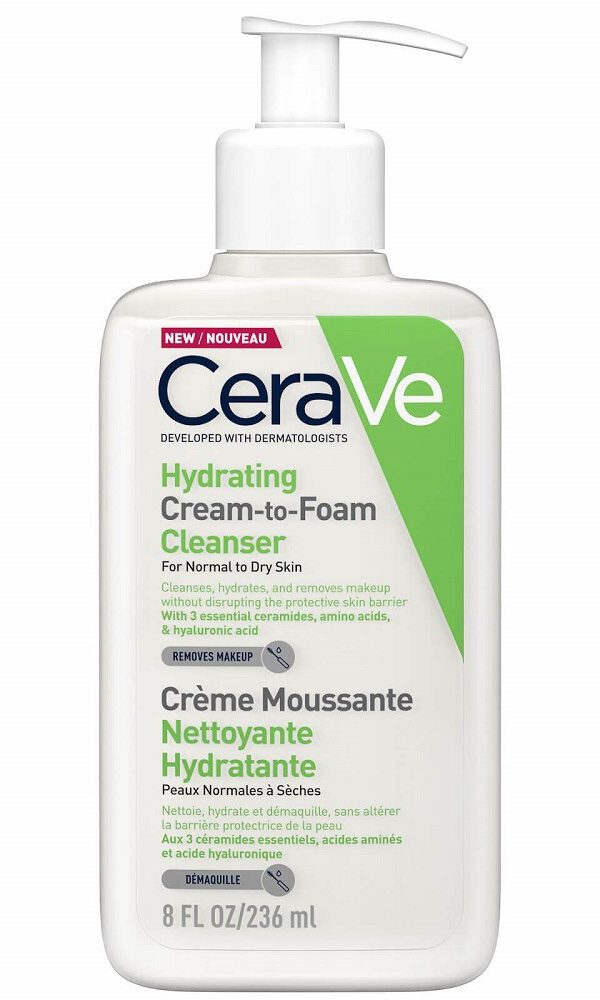 Cerave Hydrating Foam Cleanser 236Ml