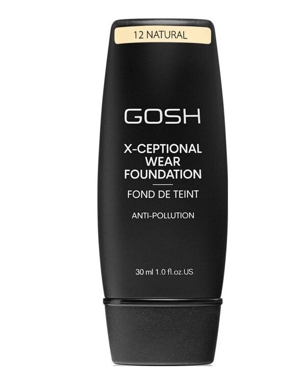 Gosh X-Ceptional Wear Fdn 12 Natural 30Ml