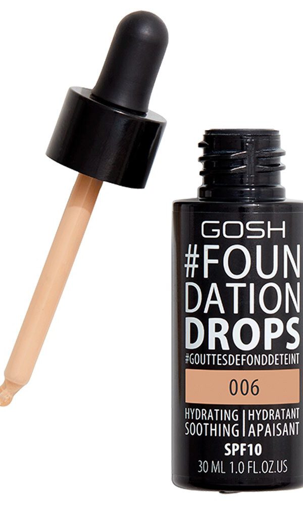 Gosh Foundation Drops Hydrating 006 Tawny 30Ml
