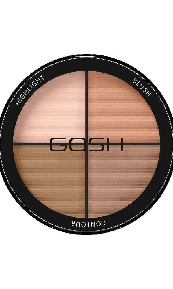 Gosh Highlight Blush Contour 4In1 001 Light 15G