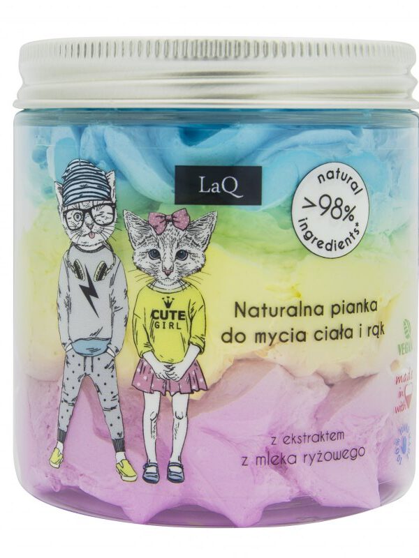 Laq Natural Bubble Gum Body Foam 250Ml