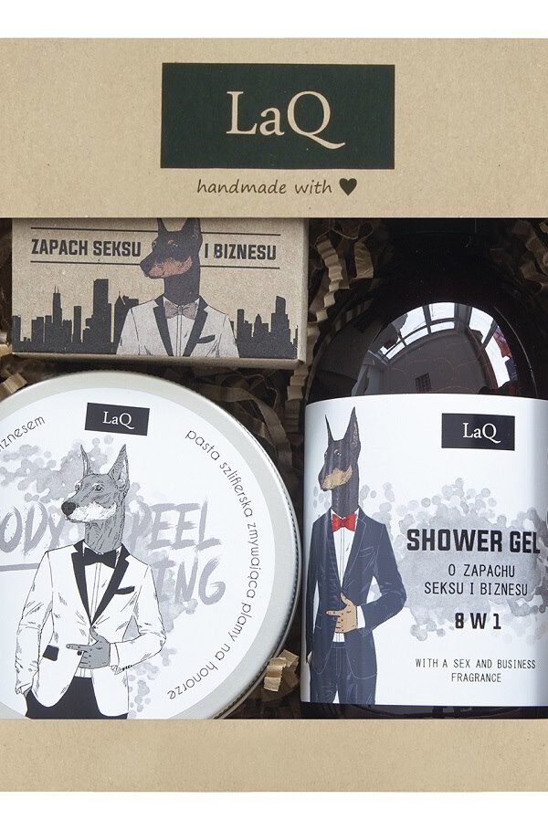 Laq Doberman Sh G 500Ml+Soap 85Ml+Scrub 200Ml Set