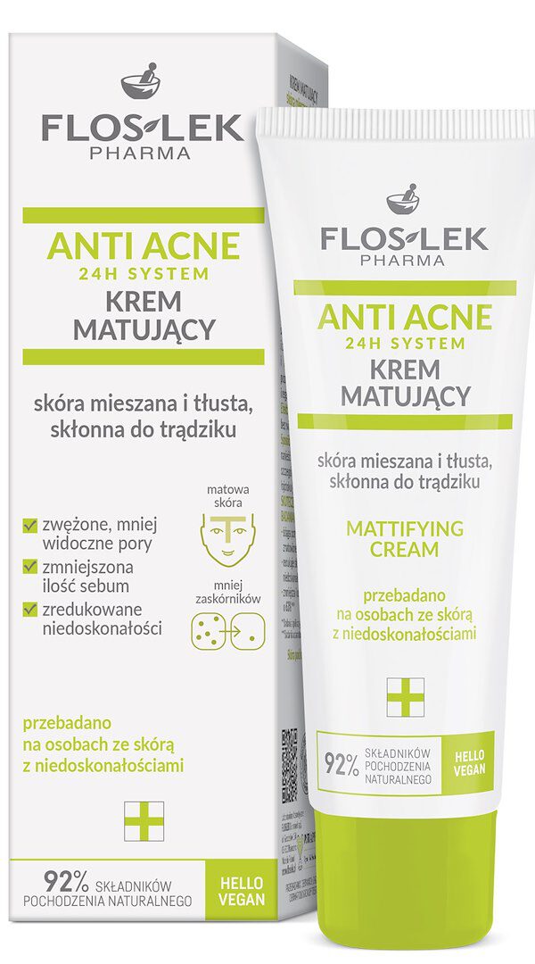 Floslek Anti Acne 24H Matt Cream 50Ml
