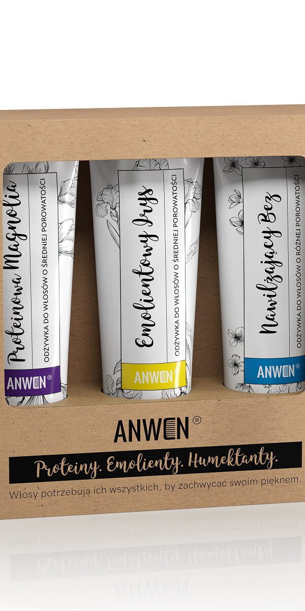 Anwen Hair Care Set Medium Porosity 3X100Ml