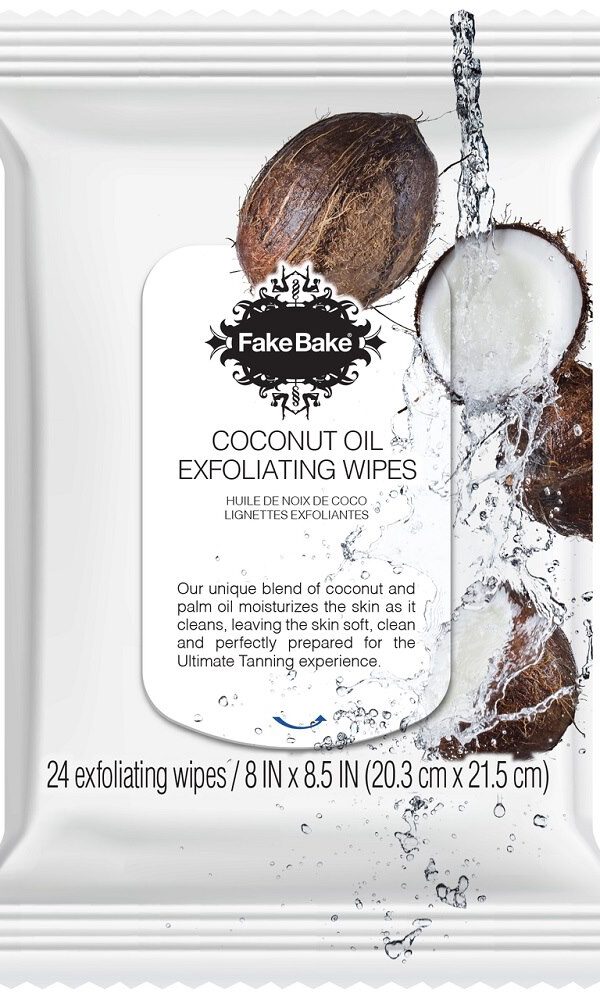 Fake Bake Coconut Oil Exfoliating Wipes 24Pcs